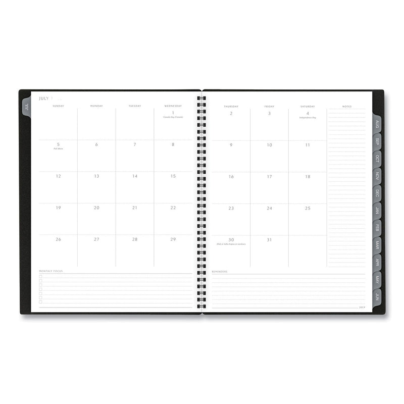 AT-A-GLANCE Elevation Academic Weekly/Monthly Planner, 11 x 8.5, Black Cover, 12-Month (July to June): 2022 to 2023