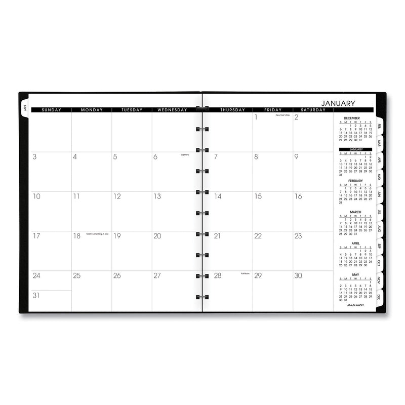 AT-A-GLANCE Move-A-Page Weekly/Monthly Appointment Book, 11 x 8.75, Black Cover, 12-Month (Jan to Dec): 2023