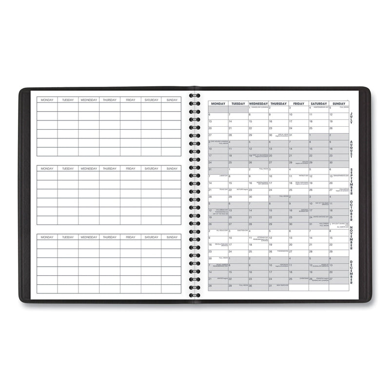 AT-A-GLANCE Monthly Planner, 8.75 x 7, Black Cover, 18-Month (July to Dec): 2022 to 2023