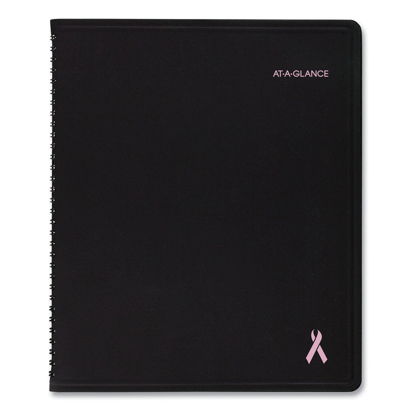 AT-A-GLANCE QuickNotes Special Edition Weekly Block Format Appointment Book, 10 x 8, Black/Pink Cover, 12-Month (Jan to Dec): 2023