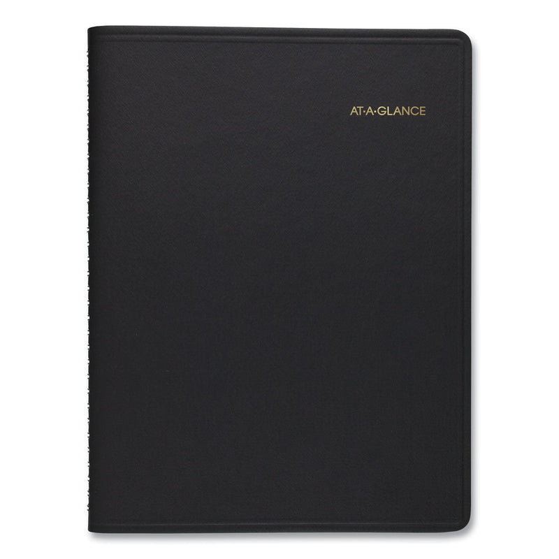 AT-A-GLANCE Weekly Planner Ruled for Open Scheduling, 8.75 x 6.75, Black Cover, 12-Month (Jan to Dec): 2023