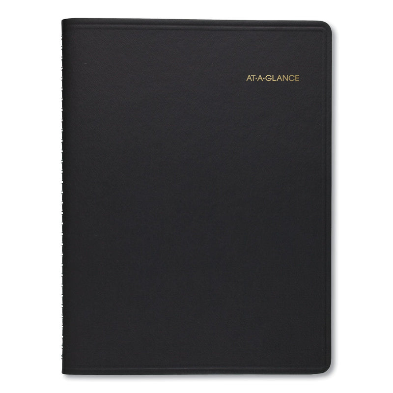 AT-A-GLANCE Weekly Vertical-Column Appointment Book Ruled for Hourly Appointments, 8.75 x 7, Black Cover, 13-Month (Jan-Jan): 2023-2024
