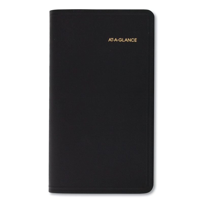 AT-A-GLANCE Compact Weekly Appointment Book, 6.25 x 3.25, Black Cover, 12-Month (Jan to Dec): 2023
