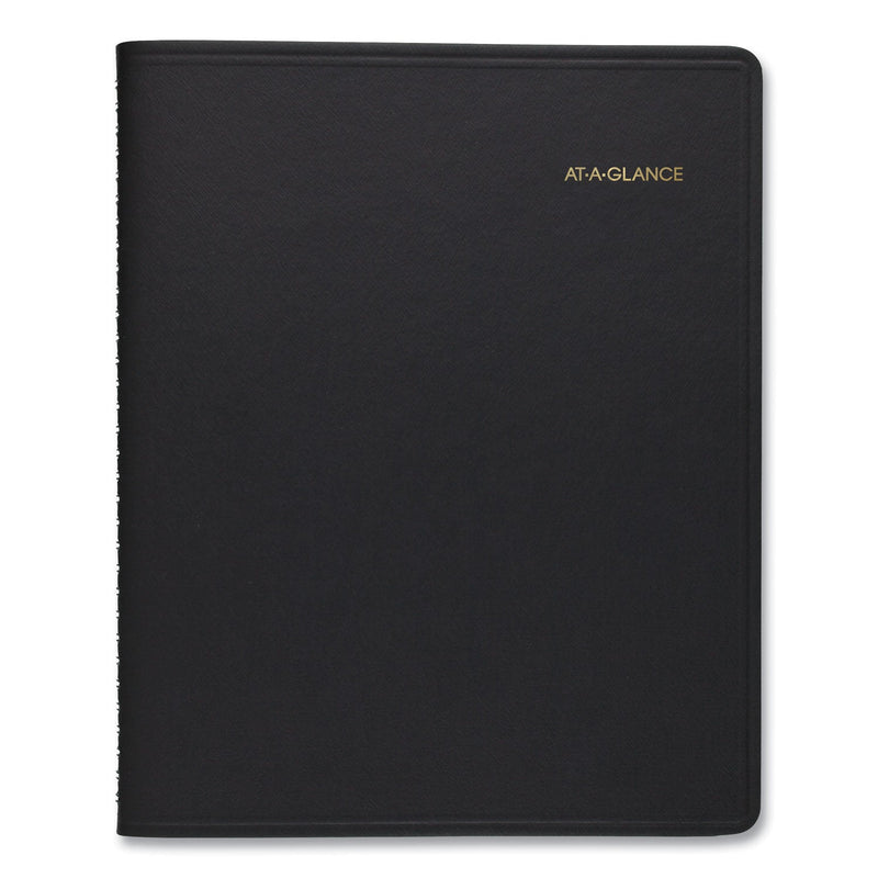 AT-A-GLANCE 24-Hour Daily Appointment Book, 11 x 8.5, Black Cover, 12-Month (Jan to Dec): 2023