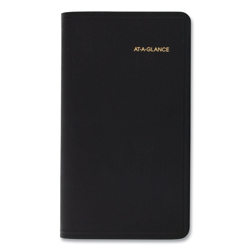 AT-A-GLANCE Pocket-Size Monthly Planner, 6 x 3.5, Black Cover, 13-Month (Jan to Jan): 2023 to 2024