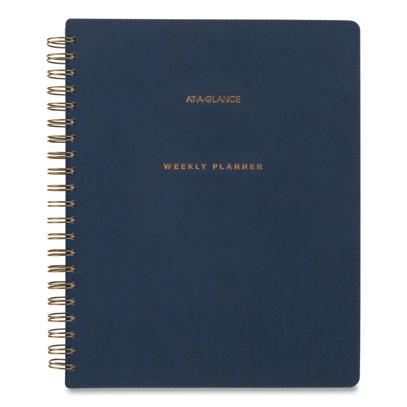 AT-A-GLANCE Signature Collection Firenze Navy Weekly/Monthly Planner, 11 x 8.5, Navy Cover, 13-Month (Jan to Jan): 2023 to 2024