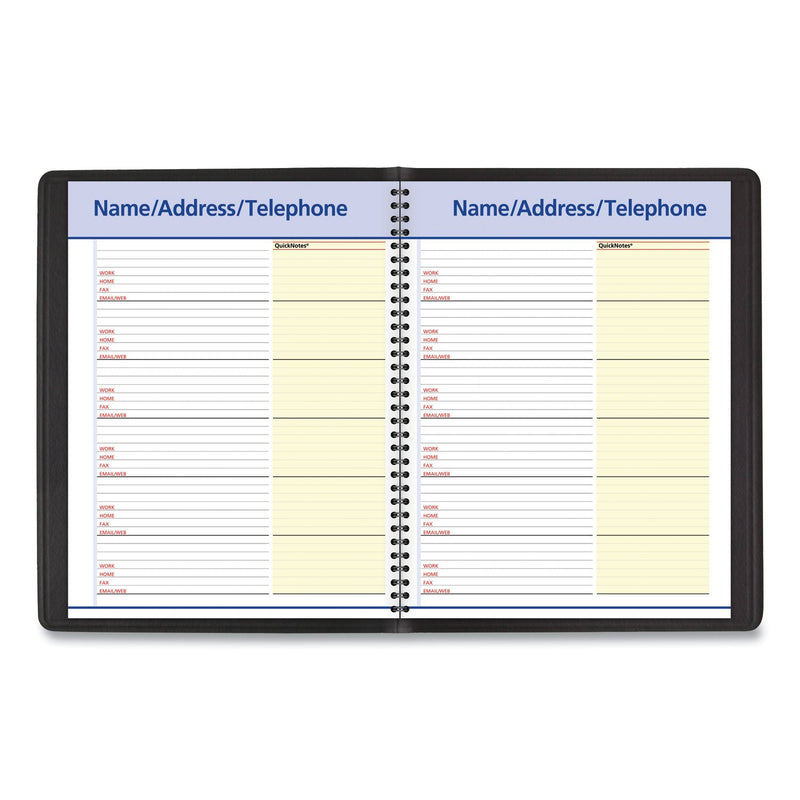 AT-A-GLANCE QuickNotes Monthly Planner, 11 x 8.25, Black Cover, 12-Month (Jan to Dec): 2023