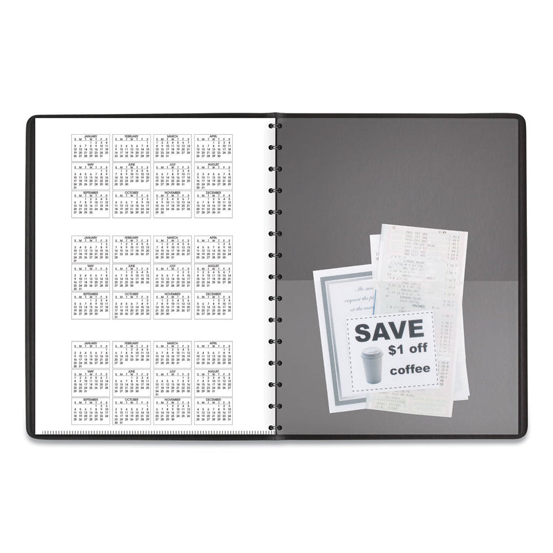 AT-A-GLANCE Four-Person Group Daily Appointment Book, 11 x 8, Black Cover, 12-Month (Jan to Dec): 2023