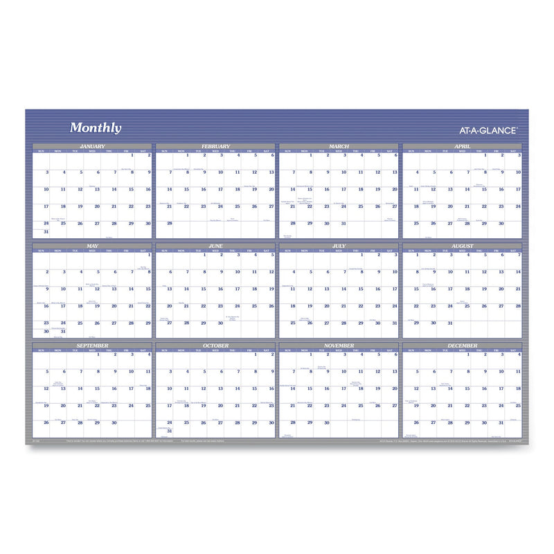 AT-A-GLANCE Vertical/Horizontal Erasable Quarterly/Monthly Wall Planner, 32 x 48, 12-Month (Jan-Dec): 2023