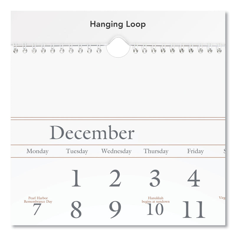 AT-A-GLANCE Three-Month Reference Wall Calendar, 12 x 27, White Sheets, 15-Month (Dec to Feb): 2022 to 2024