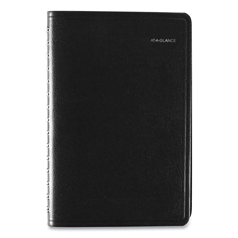 AT-A-GLANCE DayMinder Daily Appointment Book, 8.5 x 5.5, Black Cover, 12-Month (Jan to Dec): 2023