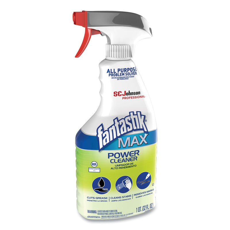 Fantastik Power Cleaner, Pleasant Scent, 32 oz Spray Bottle, 8/Carton