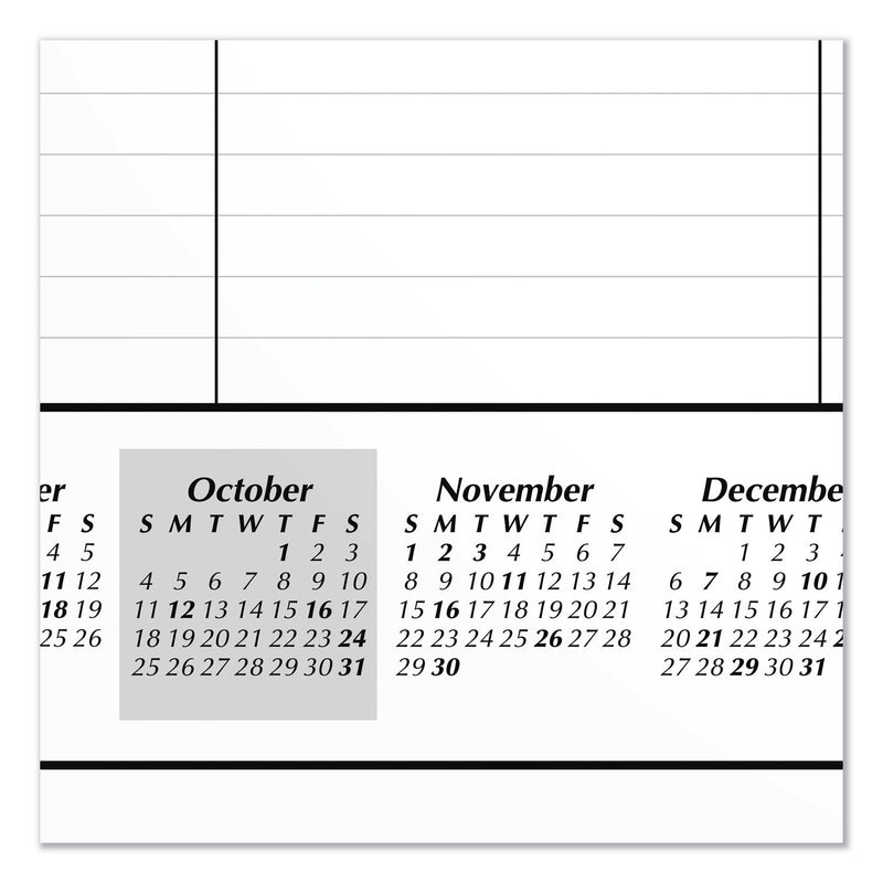 AT-A-GLANCE Academic Year Ruled Desk Pad, 21.75 x 17, White Sheets, Black Binding, Black Corners, 16-Month (Sept to Dec): 2022 to 2023
