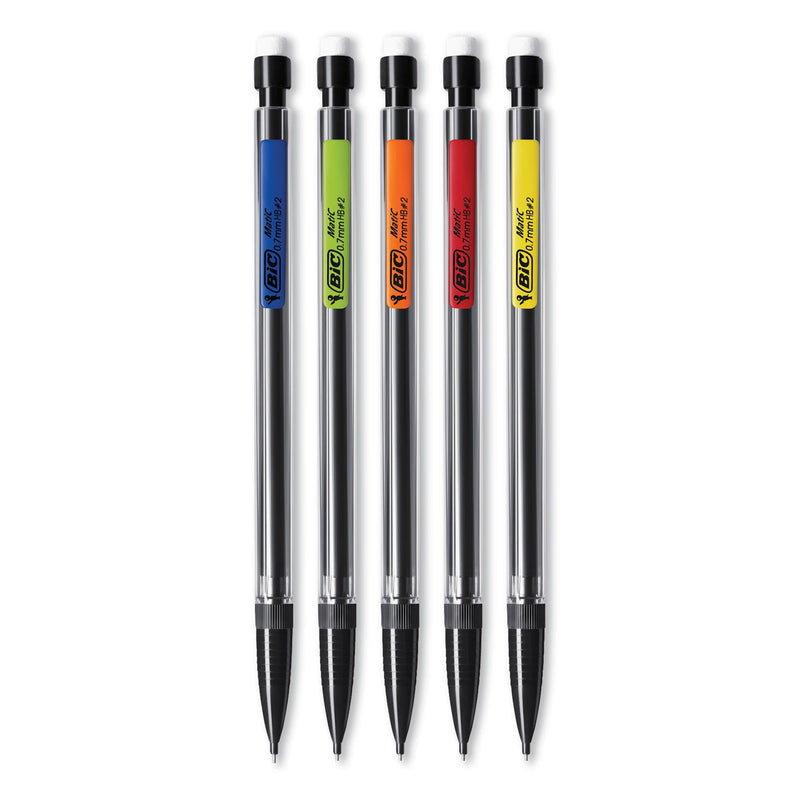 BIC Xtra Smooth Mechanical Pencil Value Pack, 0.7 mm, HB (#2.5), Black Lead, Clear Barrel, 40/Pack