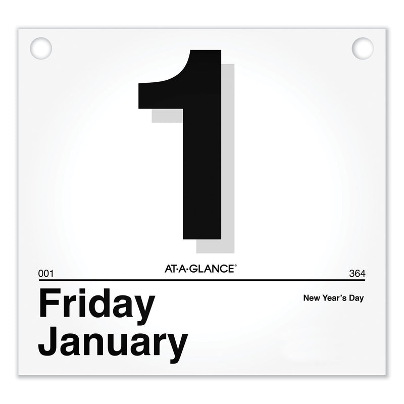 AT-A-GLANCE Today Is Daily Wall Calendar Refill, 8.5 x 8, White Sheets, 12-Month (Jan to Dec): 2023