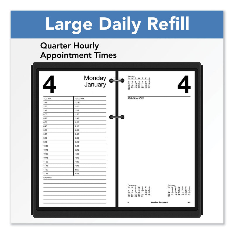 AT-A-GLANCE Large Desk Calendar Refill, 4.5 x 8, White Sheets, 2023