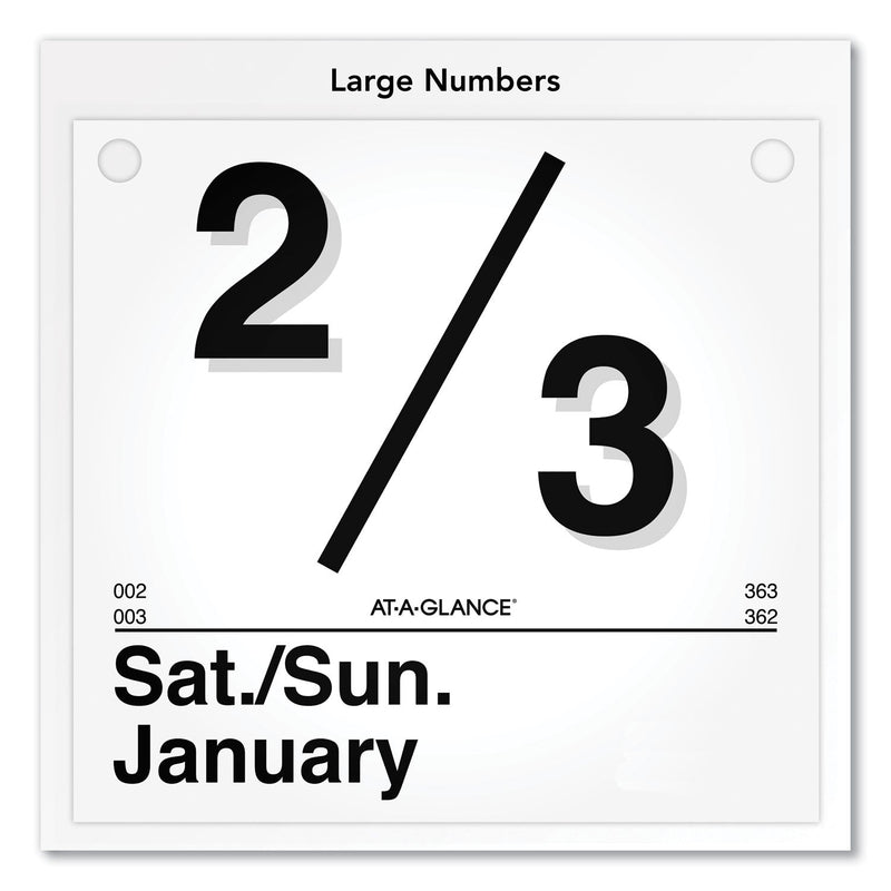 AT-A-GLANCE Today Is Daily Wall Calendar Refill, 8.5 x 8, White Sheets, 12-Month (Jan to Dec): 2023