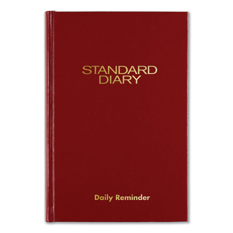AT-A-GLANCE Standard Diary Daily Reminder Book, 2023 Edition, Medium/College Rule, Red Cover, 7.5 x 5.13, 201 Sheets