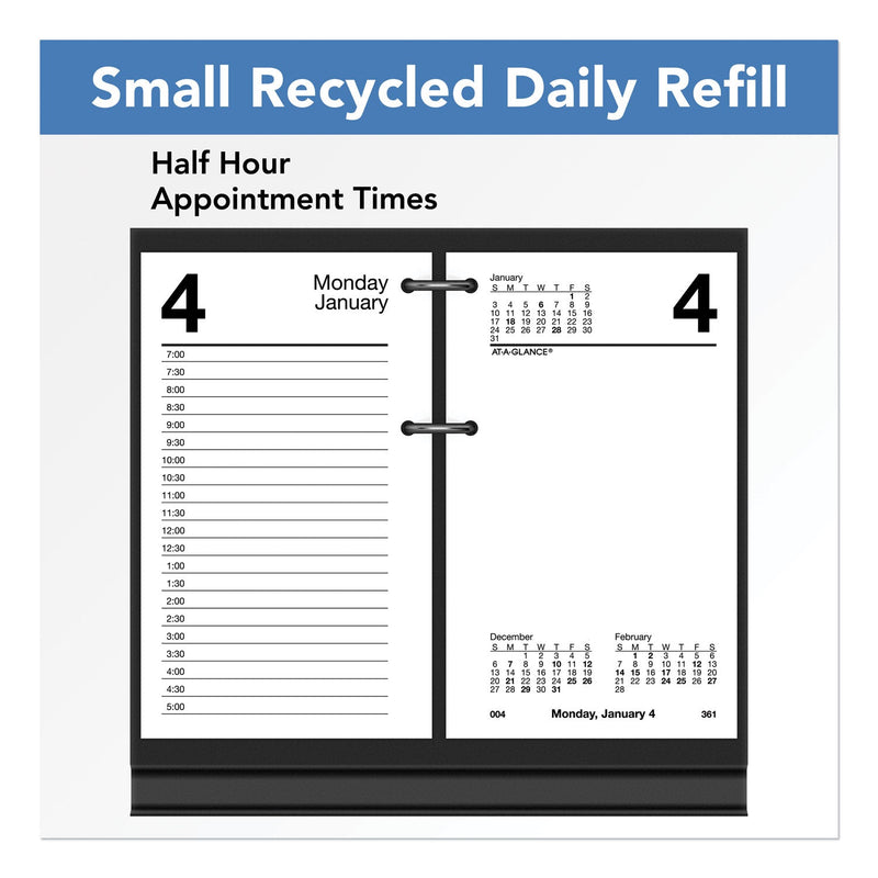 AT-A-GLANCE Desk Calendar Recycled Refill, 3.5 x 6, White Sheets, 2023