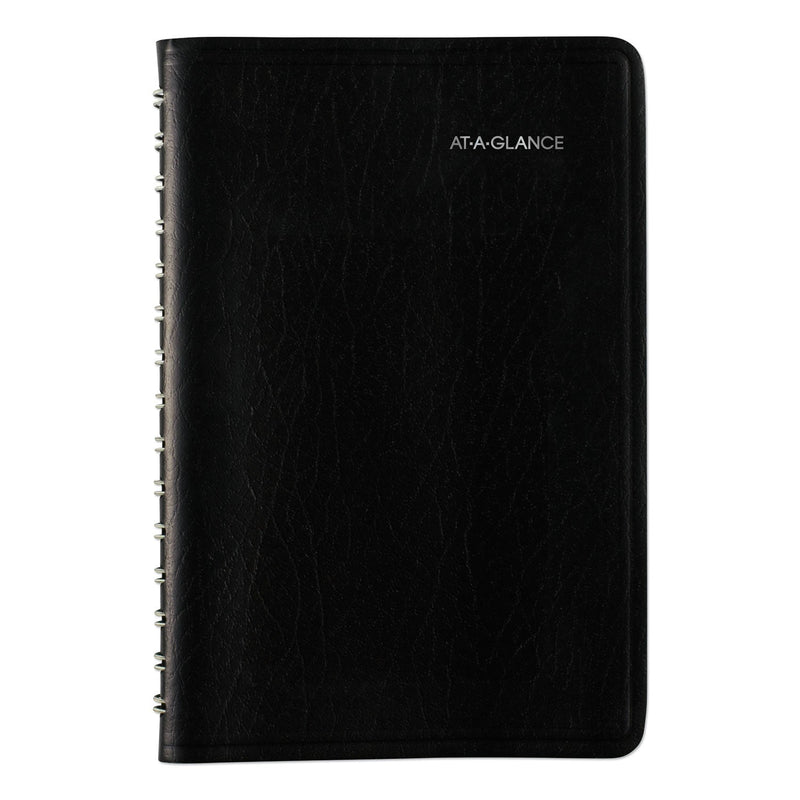 AT-A-GLANCE DayMinder Daily Appointment Book, 8 x 5, Black Cover, 12-Month (Jan to Dec): 2023