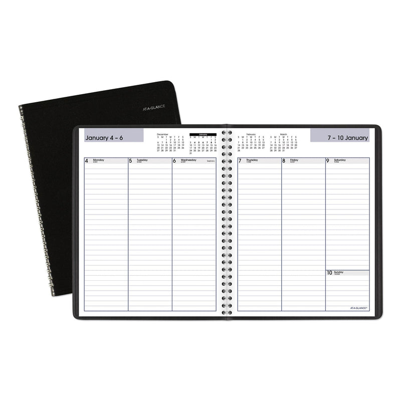 AT-A-GLANCE DayMinder Weekly Planner, Vertical-Column Format, 8.75 x 7, Black Cover, 12-Month (Jan to Dec): 2023