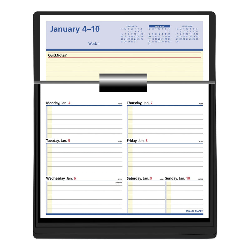 AT-A-GLANCE Flip-A-Week Desk Calendar Refill with QuickNotes, 7 x 6, White Sheets, 2023