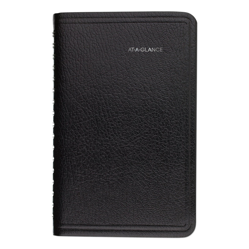AT-A-GLANCE DayMinder Weekly Pocket Appointment Book with Telephone/Address Section, 6 x 3.5, Black Cover, 12-Month (Jan to Dec): 2023