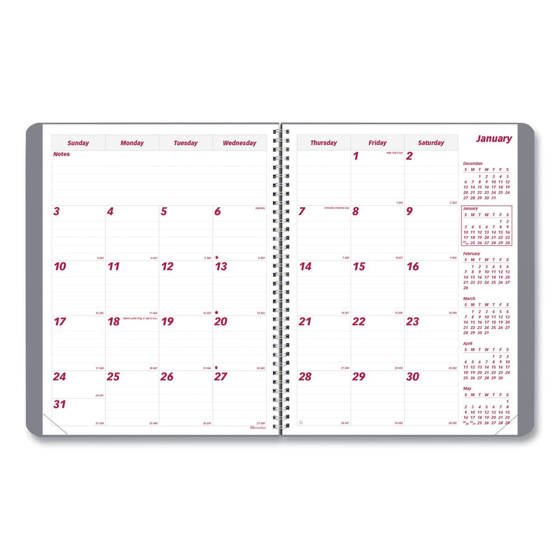 Brownline Mountains 14-Month Planner, Mountains Photography, 11 x 8.5, Blue/Green Cover, 14-Month (Dec to Jan): 2022 to 2024