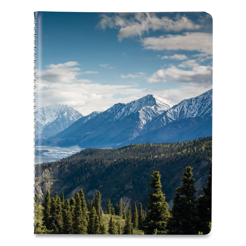 Brownline Mountains Weekly Appointment Book, Mountains Photography, 11 x 8.5, Blue/Green Cover, 12-Month (Jan to Dec): 2023