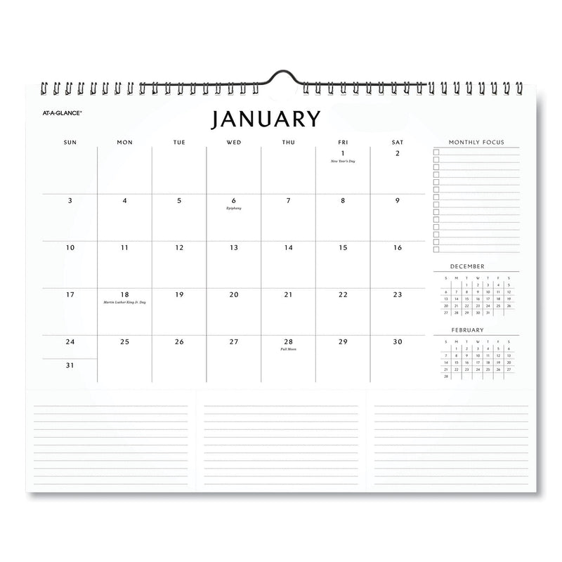 AT-A-GLANCE Elevation Wall Calendar, Elevation Focus Formatting, 15 x 12, White Sheets, 12-Month (Jan to Dec): 2023