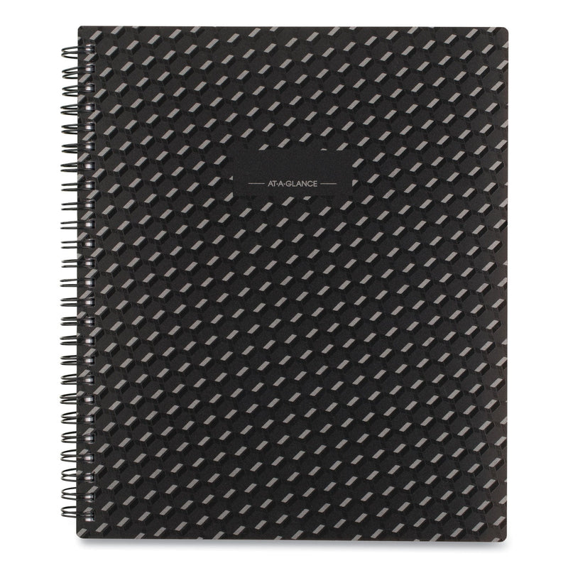 AT-A-GLANCE Elevation Poly Weekly/Monthly Planner, 8.75 x 7, Black Cover, 12-Month (Jan to Dec): 2023