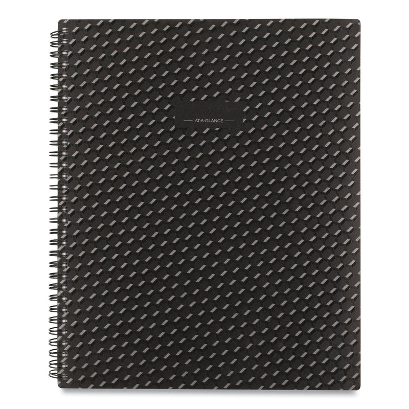 AT-A-GLANCE Elevation Poly Weekly/Monthly Planner, 11 x 8.5, Black Cover, 12-Month (Jan to Dec): 2023