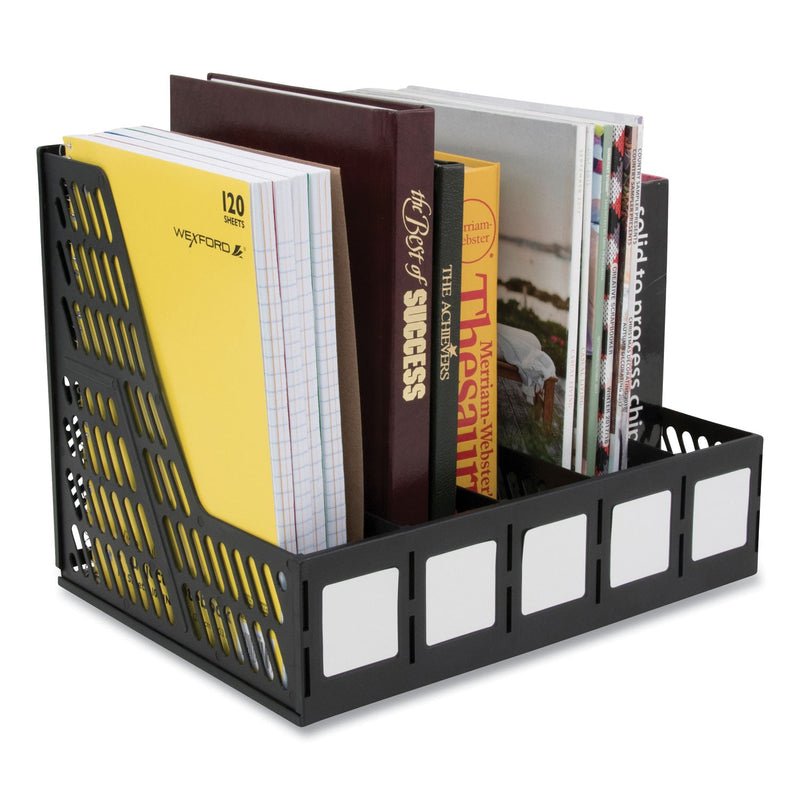 Advantus Literature File, Five Slots, 13.25 x 10 x 10.25, Black