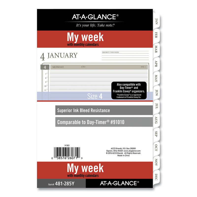AT-A-GLANCE 2-Page-Per-Week Planner Refills, 8.5 x 5.5, White Sheets, 12-Month (Jan to Dec): 2023