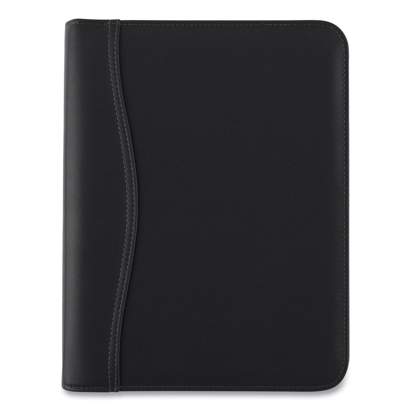 AT-A-GLANCE Black Leather Planner/Organizer Starter Set, 8.5 x 5.5, Black Cover, 12-Month (Jan to Dec): Undated