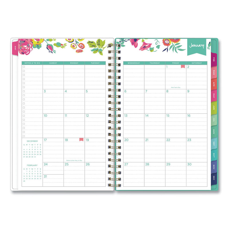 Blue Sky Day Designer Peyton Create-Your-Own Cover Weekly/Monthly Planner, Floral Artwork, 8 x 5, White, 12-Month (Jan-Dec): 2023