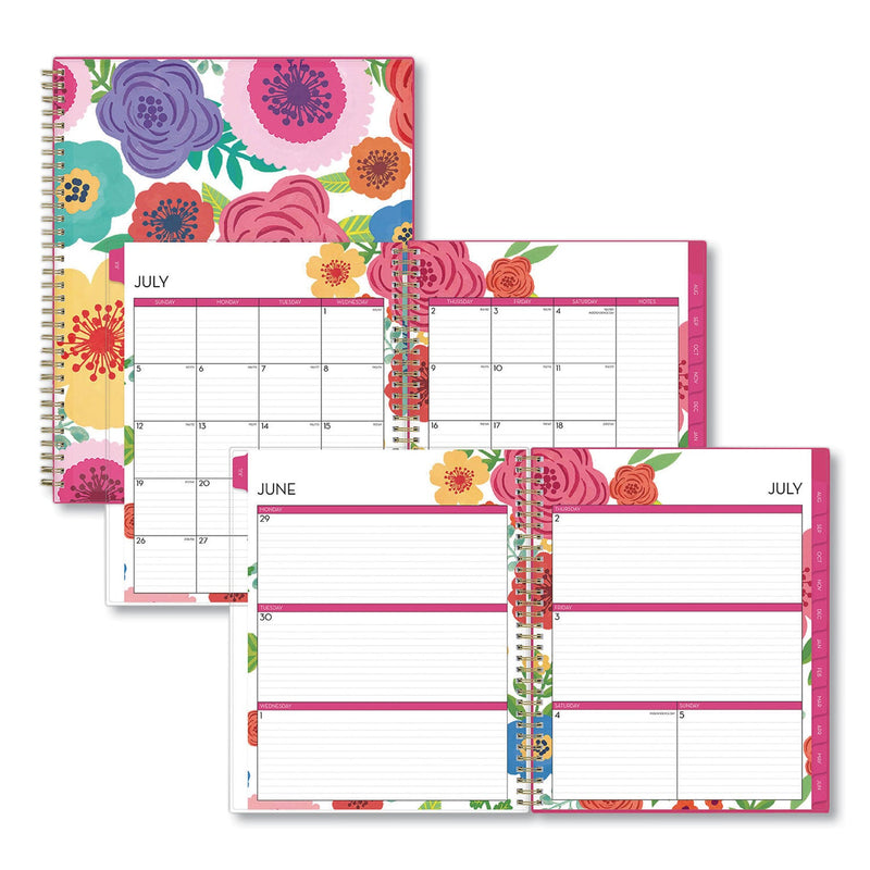Blue Sky Mahalo Academic Year Create-Your-Own Cover Weekly/Monthly Planner, Floral Artwork, 11 x 8.5, 12-Month (July-June): 2022-2023