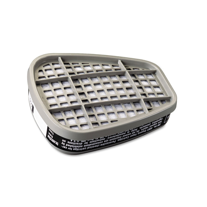 3M 6001 Respirator Cartridge for Certain Organic Vapors, 2/Pack