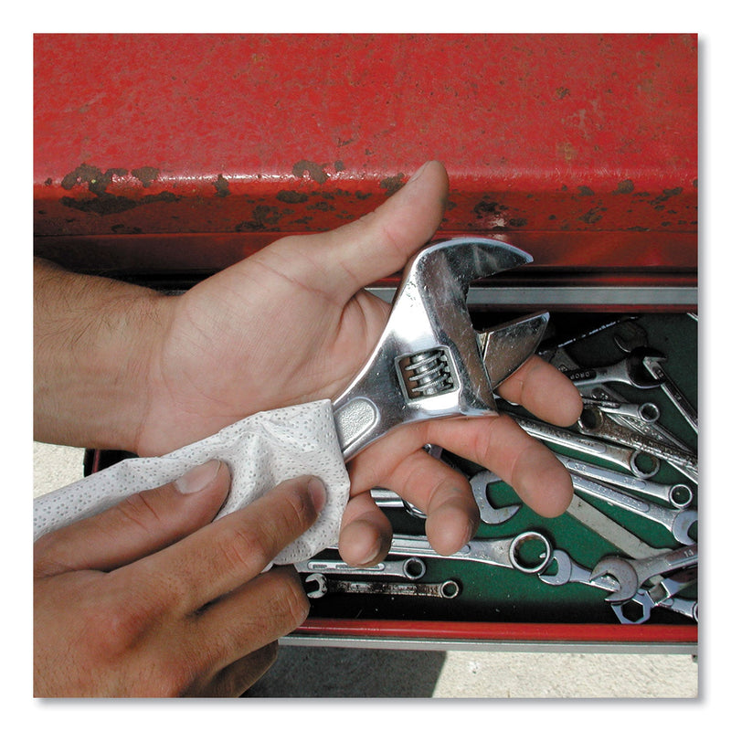 Simple Green Safety Towels, 10 x 11.75, White, Unscented, 75/Canister, 6 per Carton