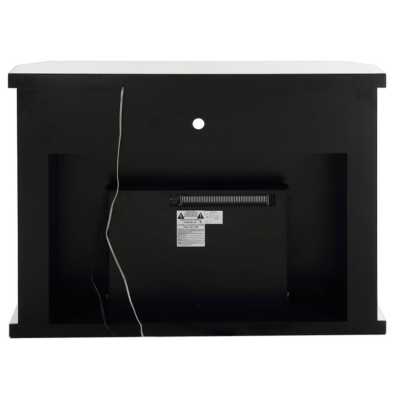 Noralie - 51" Fireplace With LED - Mirrored & Faux Diamonds