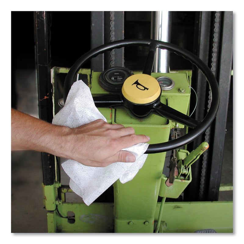 Simple Green Safety Towels, 10 x 11.75, White, Unscented, 75/Canister, 6 per Carton