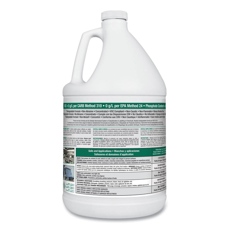 Simple Green Crystal Industrial Cleaner/Degreaser, 1 gal Bottle, 6/Carton