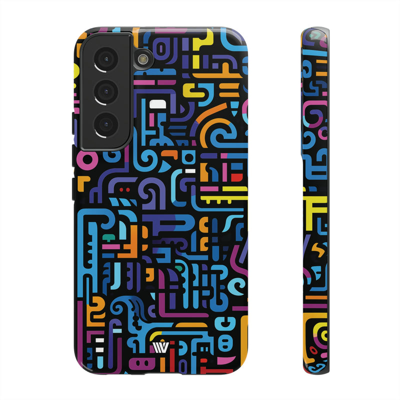 NEON GLYPHS | Tough Phone Case