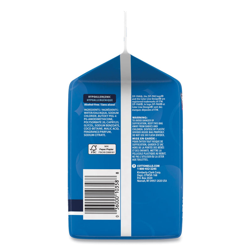 Cottonelle Fresh Care Flushable Cleansing Cloths, 5 x 7.25, White, 168/Pack