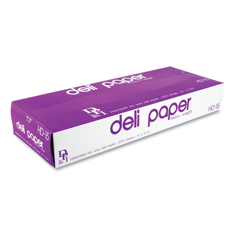 Durable Packaging Interfolded Deli Sheets, 10.75 x 15, Heavyweight, 500 Sheets/Box, 12 Boxes/Carton