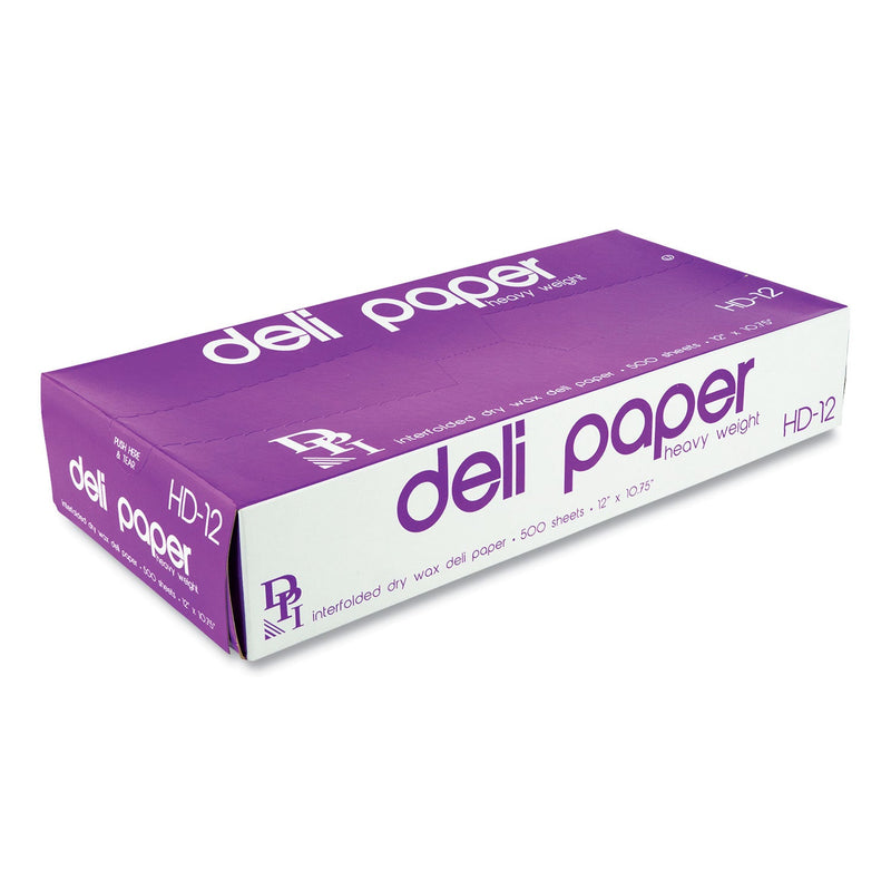 Durable Packaging Interfolded Deli Sheets, 10.75 x 12, Heavyweight, 500 Sheets/Box, 12 Boxes/Carton