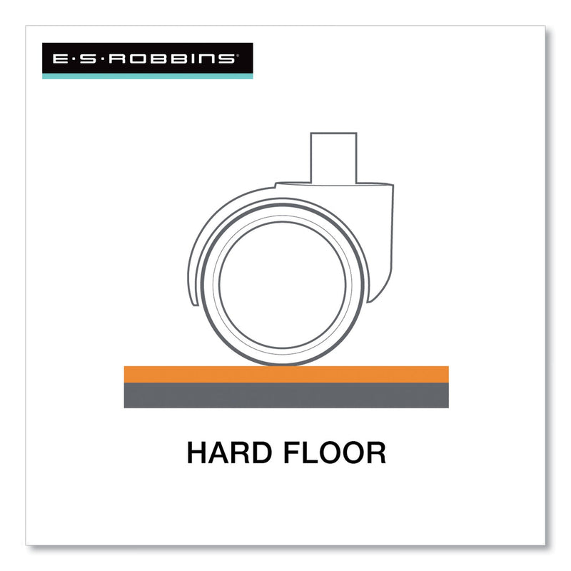 ES Robbins Sit or Stand Mat for Carpet or Hard Floors, 36 x 53 with Lip, Clear/Black