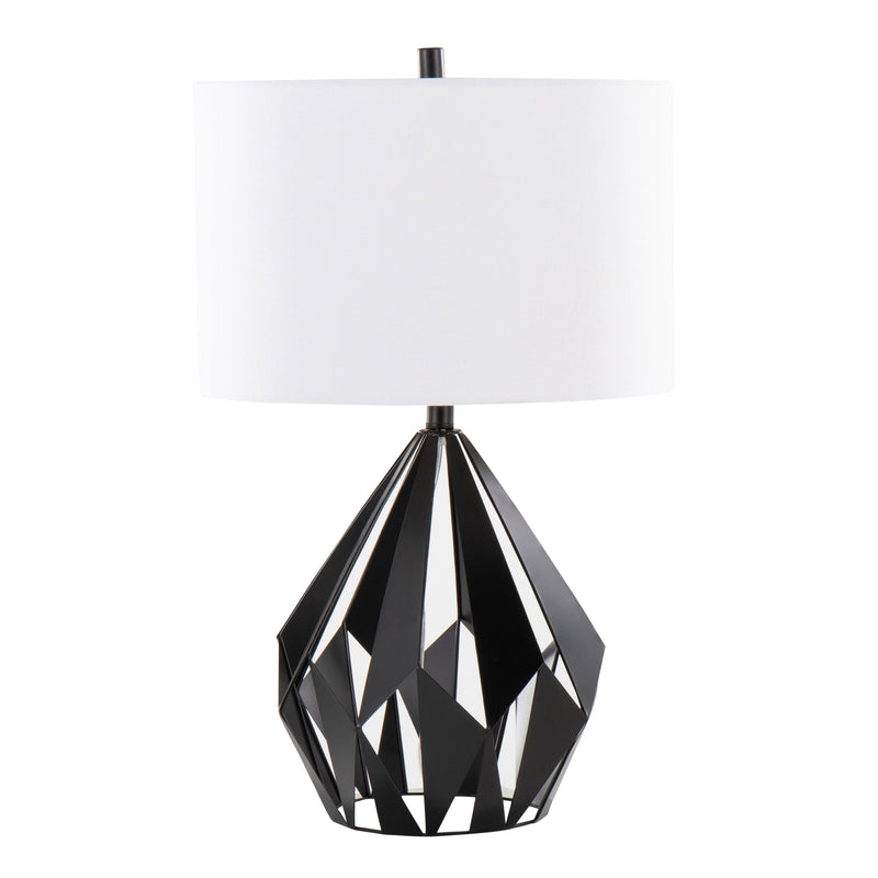 Geome Tri 28" Contemporary Metal Table Lamp Set