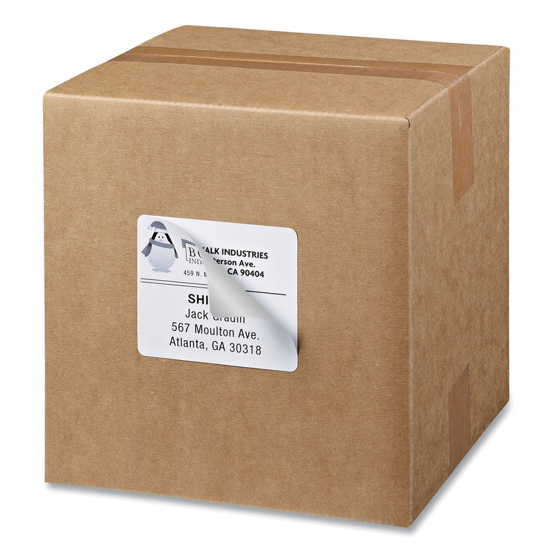 Avery Shipping Labels w/ TrueBlock Technology, Inkjet Printers, 3.33 x 4, White, 6/Sheet, 25 Sheets/Pack