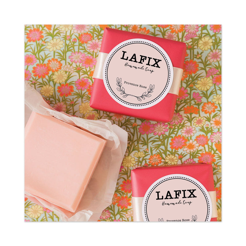 Avery Permanent Laser Print-to-the-Edge ID Labels w/SureFeed, 1.66" dia, White, 600/PK